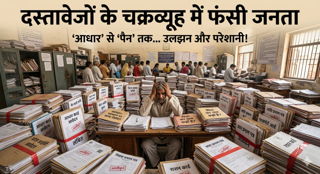दस्तावेजों के चक्रव्यूह में फंसी जनता: 'आधार' से लेकर 'पैन' तक, सिर्फ उलझनें और परेशानी